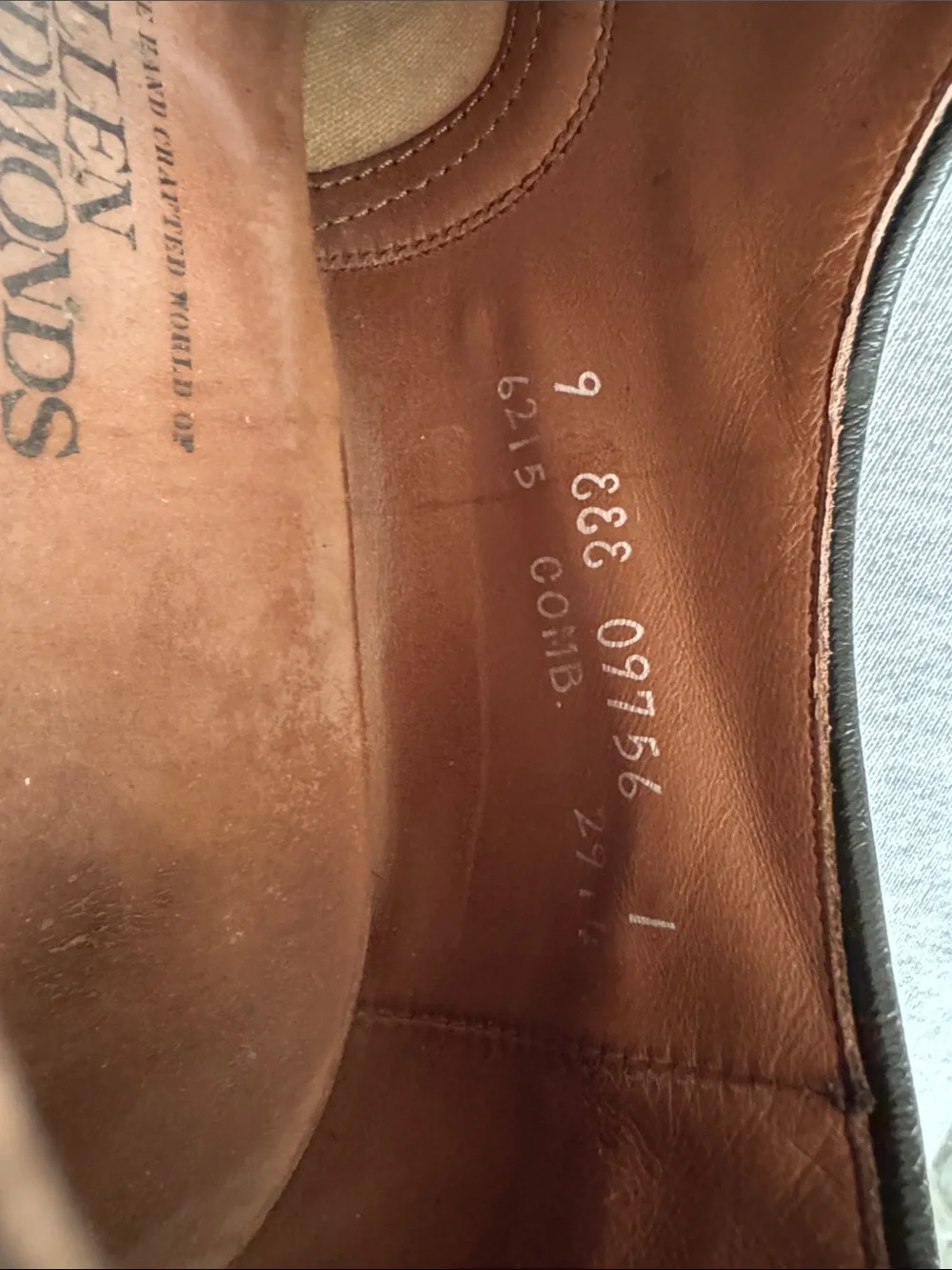 Allen Edmonds Vintage Black Leather Wingtip Brogues